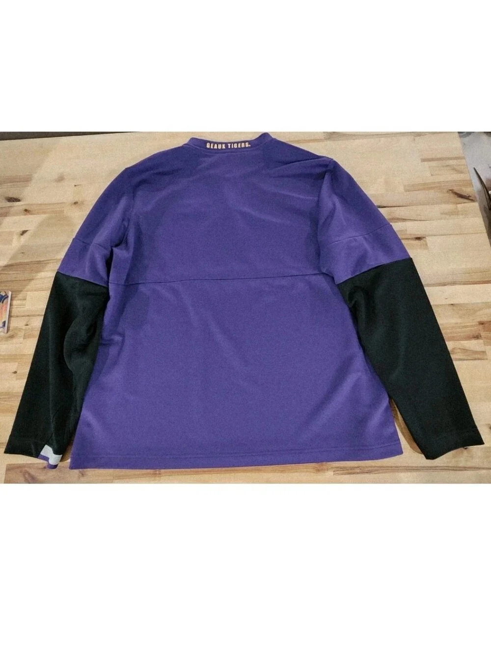LSU Nike 1/4 Zip Pullover Shirt Men's Size XL Long Sleeve On Field